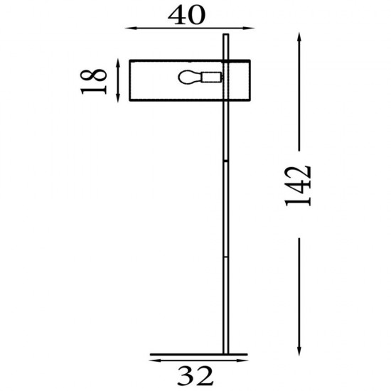 79094-006 Black Floor Lamp with Oatmeal Linen Shade