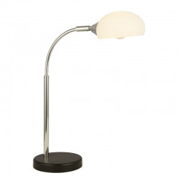 71942-006 Black & Chrome Table Lamp with Opal Glass