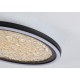 75439-006 Black LED Flush with Gold Acrylic Diffuser Ø 30 cm