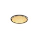 75438-006 Black LED Flush with Gold Acrylic Diffuser Ø 40 cm