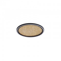 75438-006 Black LED Flush with Gold Acrylic Diffuser Ø 40 cm