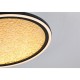 75438-006 Black LED Flush with Gold Acrylic Diffuser Ø 40 cm