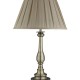 32037-006 Mink Shade & Antique Brass Table Lamp
