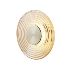 79102-006 Antique Brass LED Wall Lamp with Amber Glass