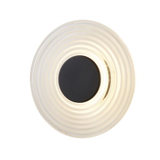 79103-006 Black LED Wall Lamp with Clear Glass