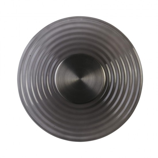 79104-006 Satin Nickel LED Wall Lamp with Grey Glass