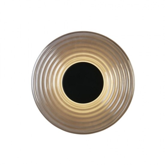 79105-006 Black LED Wall Lamp with Smoked Mirrored Glass