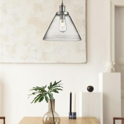 32928-006 Chrome Pendant with Clear Glass 32928-006 Chrome Pendant with Clear Glass