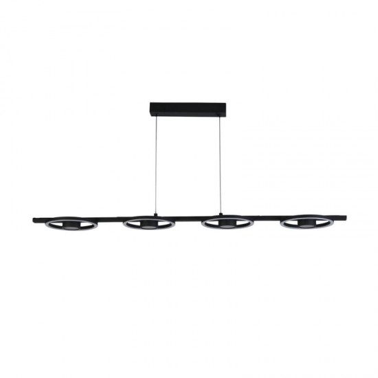 75450-006 Black LED 4 Light over Island Fitting