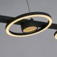 75450-006 Black LED 4 Light over Island Fitting