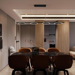 75450-006 Black LED 4 Light over Island Fitting