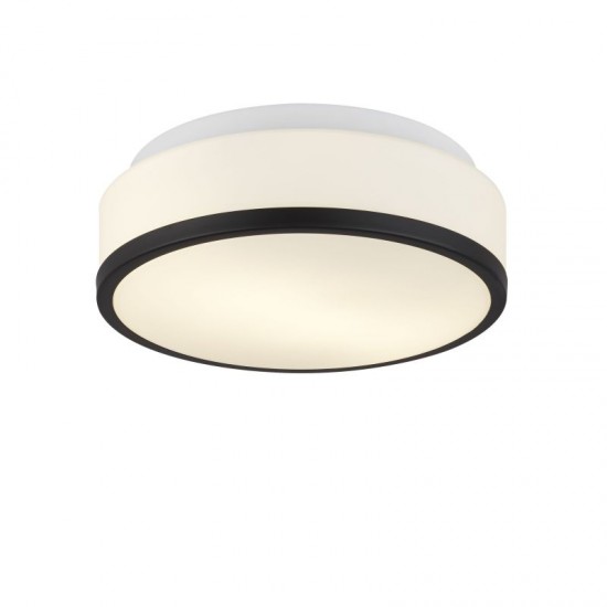 32834-006 Bathroom Black with White Glass Ceiling Lamp 32834-006 Bathroom Black with White Glass Ceiling Lamp