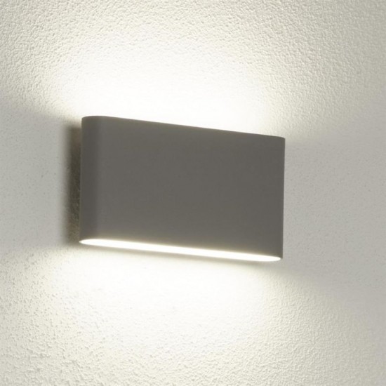 32892-006 Outdoor Grey LED Wall Lamp with Frosted Diffuser