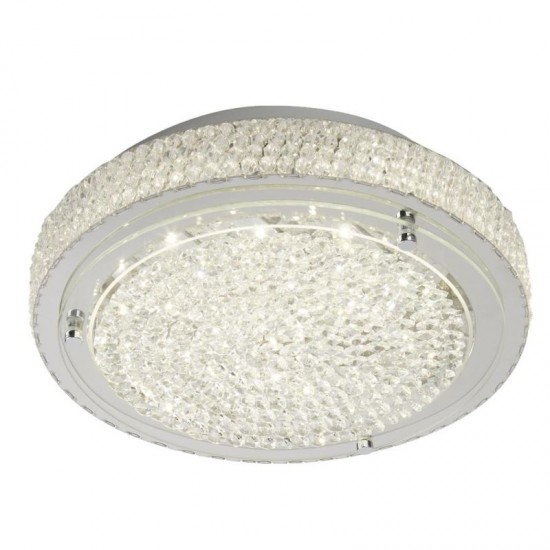  32901-006 LED Crystal & Chrome Ceiling Lamp 12W