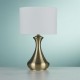 32902-006 Antique Brass Touch Table Lamp with Cream Shade 32902-006 Antique Brass Touch Table Lamp with Cream Shade