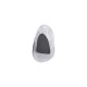 79107-006 Matt Black LED Wall lamp with Cloudy Glass Diffuser