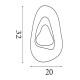 79107-006 Matt Black LED Wall lamp with Cloudy Glass Diffuser