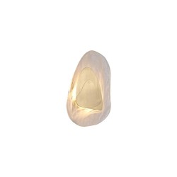 79108-006 Brass LED Wall lamp with Cloudy Glass Diffuser