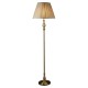 33014-006 Mink Shade & Antique Brass Floor Lamp