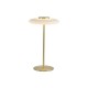 79109-006 Gold LED Table Lamp with White Glass Shade