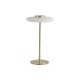 79109-006 Gold LED Table Lamp with White Glass Shade
