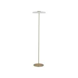 79110-006 Gold LED Floor Lamp with White Glass Shade