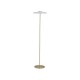 79110-006 Gold LED Floor Lamp with White Glass Shade