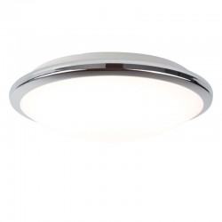 33153-006 Bathroom LED Chrome Flush with Opal Glass 