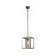 33407-10 Antique Brass Pendant with Clear Glass