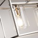33412-10 Clear Glass & Satin Silver 3 Light over Island Fitting