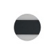 75490-006 Black LED Wall Lamp with White Diffuser IP44
