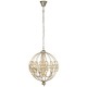 55040-006 Champagne Gold 6 Light Pendant with Crystal