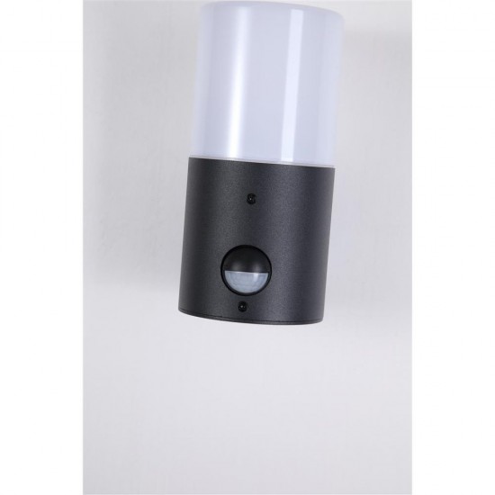79127-006 Black PIR Wall Lamp with White Diffuser