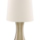 32966-006 Antique Brass Touch Table Lamp with Cream Shade