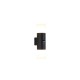 79128-006 Black Up & Down PIR Wall Lamp with White Diffuser