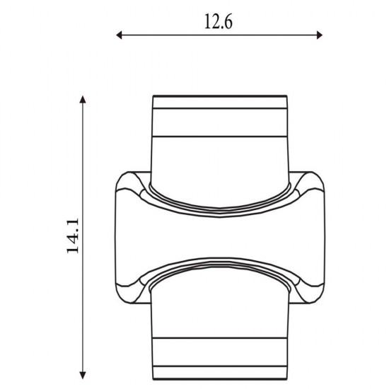 79133-006 Painted Gold LED Wall Lamp
