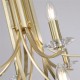 78917-006 Satin Brass & Crystal Twist 12 Light Pendant
