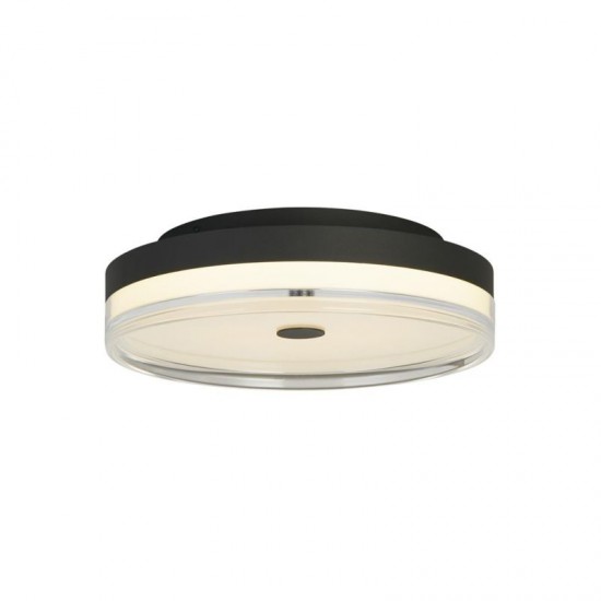 75519-006 Black LED Flush with Clear & White Acrylic