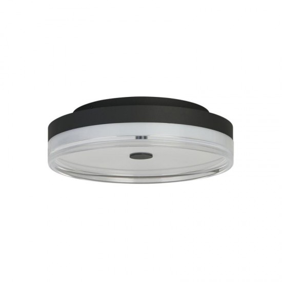 75519-006 Black LED Flush with Clear & White Acrylic