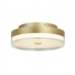 75520-006 Gold LED Flush with Clear & White Acrylic