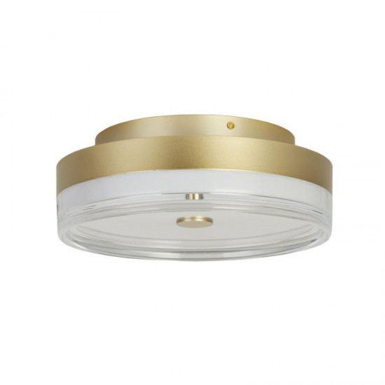 75520-006 Gold LED Flush with Clear & White Acrylic