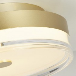 75520-006 Gold LED Flush with Clear & White Acrylic