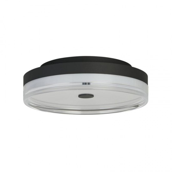 75517-006 Black LED Flush with Clear & White Acrylic