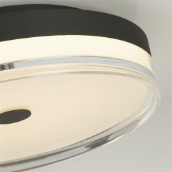 75517-006 Black LED Flush with Clear & White Acrylic