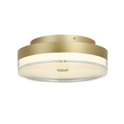75518-006 Gold LED Flush with Clear & White Acrylic