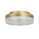75518-006 Gold LED Flush with Clear & White Acrylic