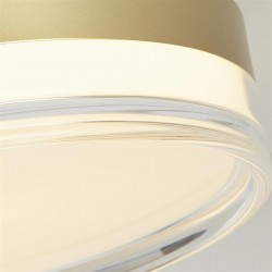 75518-006 Gold LED Flush with Clear & White Acrylic