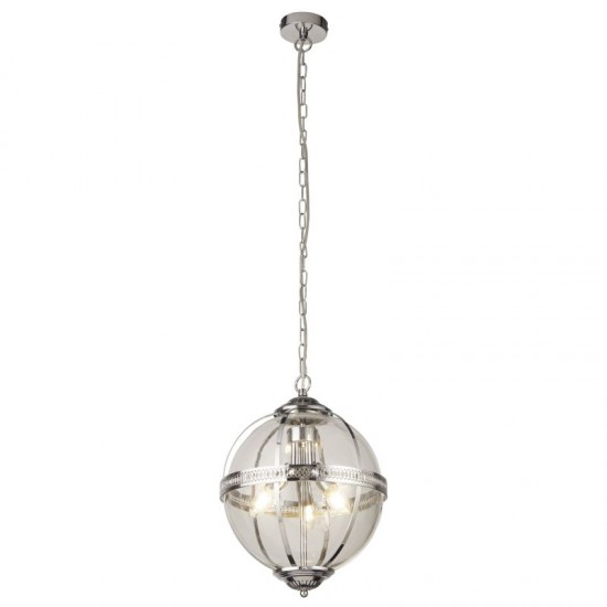 71969-006 Chrome 3 Light Lantern Pendant