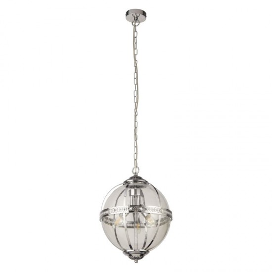 71969-006 Chrome 3 Light Lantern Pendant