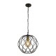 59555-006 Matt Black and Gold Single Globe Pendant 59555-006 Matt Black and Gold Single Globe Pendant